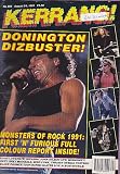 KERRANG MAGAZINE BACK ISSUE 355 LOVE/HATE - MUDHONEY - BRET MICHAELS