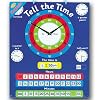 Magnetic Tell the Time Chart. Rigid board 40 x 32cm with hanging loop