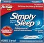 Simply Sleep Nighttime Sleep Aid, 48 Caplets Boxes (Pack of 2)