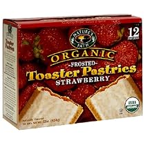 Nature's Path Organic Frosted Strawberry Toaster Pastries, 12-Count Boxes (Pack of 6)