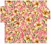 Durable Hand Woven 100% Cotton Silk Screen Pink Floral Print Tablecloth 60x60