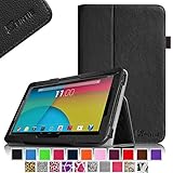 Fintie Dragon Touch A1X Plus/ A1X/ A1 10.1" Case - Folio Premium Vegan Leather Cover with Stylus Holder for Dragon Touch A1X Plus/ A1X/ A1 10.1-Inch Android Tablet - Black