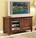 Hooker Furniture 545-55-470 Albany Park 44" TV Stand in Dark Cherry