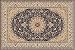 Asena Collection 2' 0 X 3' 7 Black Nehir 1,000,000 Points Oriental Area Rug