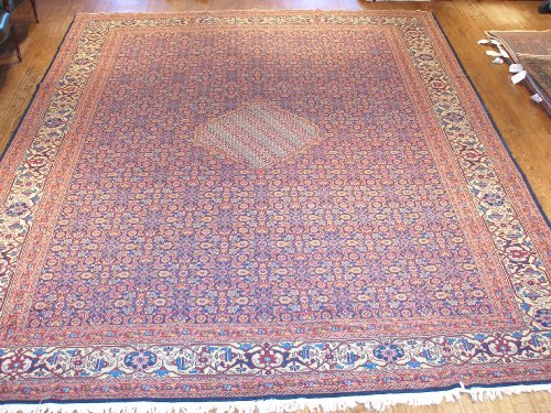 Handmade Antique Iranian Tabriz Rug 11'x13'5