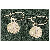 LogoArt Florida State Seminoles 10K Gold Team Logo 3/8 Dangle Earrings