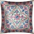 ShalinCraft Throw Pillow Covers Asian Influence Indian Style Cotton Embroidered Square 16x16 Inches (kc143)