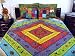 5P INDIAN SARI BEDDING BEDSPREAD COVERLET DUVET KING