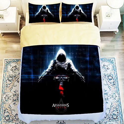 Fashionable Assassin's Creed 4 Piece Duvet Cover Set King Size