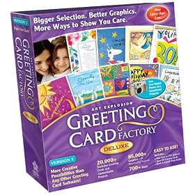 Click here to buy Art Explosion Greeting Card Factory Deluxe 5.0 by Nova Development Corp.