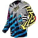 Fox Racing 360 Explosion Men's Motocross Motorcycle Jersey - Color: Blue/Yellow, Size: Large