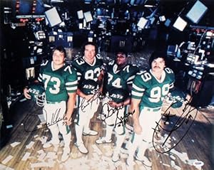 New York Jets Sack Exchange Signed Autographed 16x20 Photo PSA