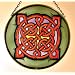 Celtic Taran Cross in Stained Glass