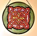 Celtic Taran Cross in Stained Glass