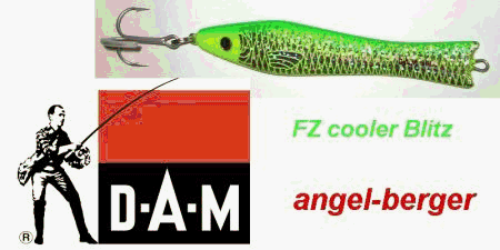 DAM FZ Pilker cooler Blitz 50g grün-gelb
