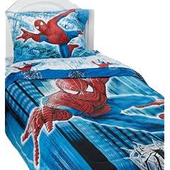 Spiderman 3 Twin Comforter, Blue