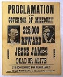 James Brothers Reward Poster 23 X 29