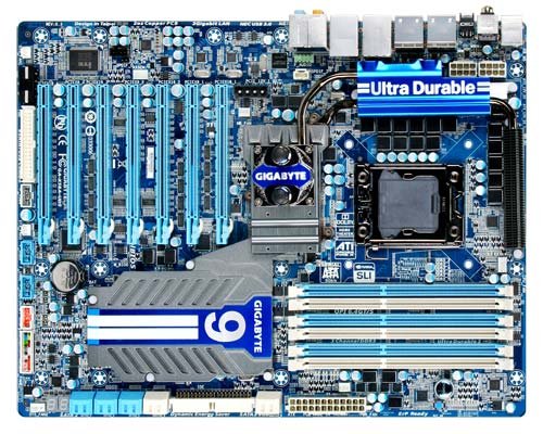 GIGABYTE マザーボード XL-ATX LGA1366 Intel X58 + ICH10R DDR3 PCI-Ex16 PCI S-ATA e-SATA GbE GA-X58A-UD9