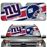 New York Giants Car Truck SUV Front Windshield Sunshade - Accordion Style