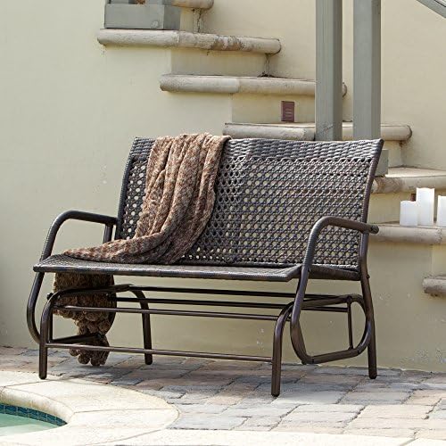 Wicker Outdoor Swinging Bench
