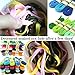 YFINE Multiple Solid Colors Flat Shoe Laces Shoelaces for Sneakers Shoes(2 Pair)