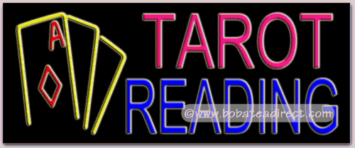 Cover image : Tarot Reading Neon Sign