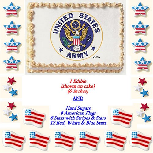 ARMY Cakes - Edible-Sugars Do-It-Yourself Pkg. 3 SAVE $3.01 by Lucks