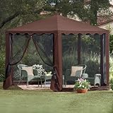 Brylanehome New And Improved Waterproof 13'W Hexagon Gazebo