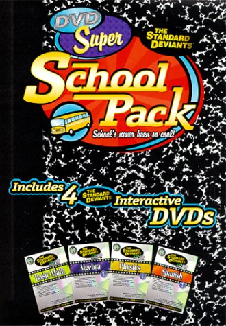 The Standard Deviants - Super School Pack (Algebra 1, Spanish 1, Basic Math, Physics 1)