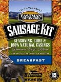 Eastman Outdoors Sausage Seasoning Kit with Casings for 15-Pounds of Meat