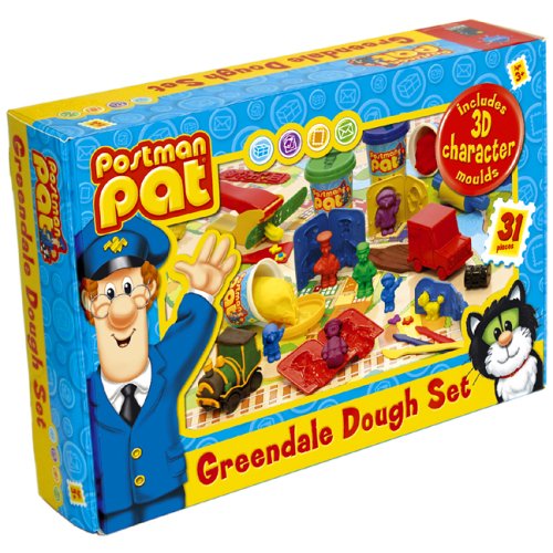 Childrens Toyshop  Toys : Postman Pat 3D Greendale Dough Set
