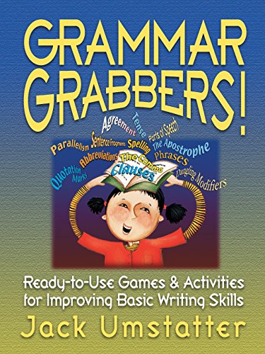 grammar grabbers ready to use games and activities for improving basic writing skills