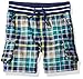 Crazy 8 Boys' Baby Green Plaid Cargo Short