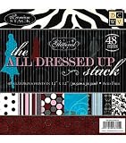 Diecuts with a View All Dressed Up 12 Inch by 12 Inch Paper Stack
with Glitter