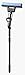 RUBBERMAID PVA Sponge Mop w/Wringer Lever, 12w, Blue Head