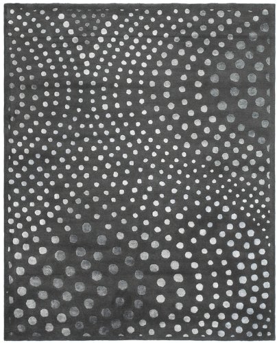 Safavieh SOH654A Soho Collection 3-Feet 6-Inch By 5-Feet 6-Inch Handmade New Zealand Wool Area Rug, Dark Grey