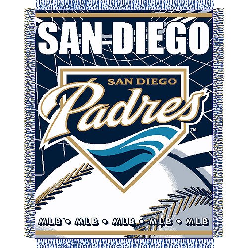 San Diego Padres MLB Triple Woven Jacquard Throw (MLB Series) (48x60