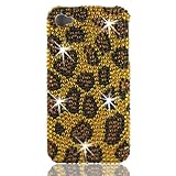 Talon 15726 Full Diamond Bling Phone Shell for Apple iPhone 4 - Leopard-Yel ....