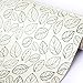 SimpleLife4U Leaf Contact Paper Decorative Self-Adhesive Shelf Liner Dresser Drawer Locker Sticker 17.7 Inch By 9.8 Feet