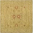 Safavieh Antiquities AT822B Light Brown 8' Square Handmade Hand-Spun Wool Area Rug