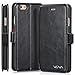VENA iPhone 6 Plus Wallet Case [vFolio] Slim Fit Faux Leather Vintage Flip Stand Wallet Case with Card Slots for iPhone 6 Plus (5.5