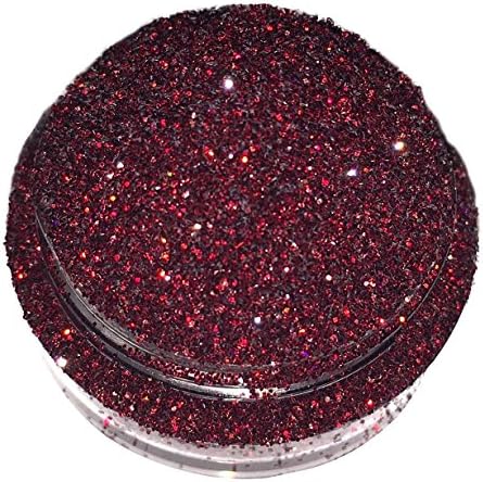 Calavera Cosmetics Glitter For Eyeshadow / Eye Shadow / Eyes / Face / Lips / Nails Makeup Glitter Dust Shimmer - Compare to NYX - BLOOD MOON - Red Glitter - Holographic Loose Glitter (Blood Moon)