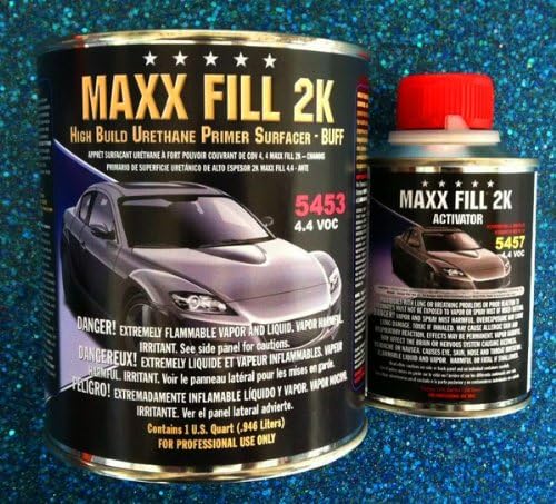5 Star Xtreme 5453 5457 Maxx Fill 2K High Build Urethane Primer - 1 Quart Kit