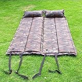 2 x Camouflage Self Inflating Camping Hiking Mat Sleeping Pad Airbed Mattress