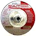 SAIT 20076 Type 27 6-Inch x 1/4-Inch x 5/8-11 10200 Max RPM Grade A24R Long Life Depressed Center Grinding Wheels - 10 Pack