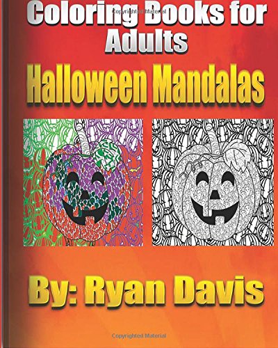Coloring Book For Adults Halloween Mandalas