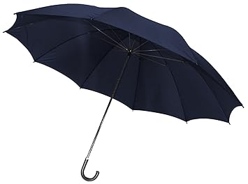 【クリックで詳細表示】UVION(ユビオン) 長傘 手開き 超大判 90cm長傘 BIG ネイビー： ホーム＆キッチン