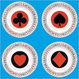 Set of 4 Full House Porcelain Poker Plates<br />
