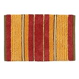 Lodge Stripe Bath Rug - Yellow/ Red/ Forest (20x30 Rectangle)