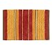 Lodge Stripe Bath Rug - Yellow/ Red/ Forest (20x30